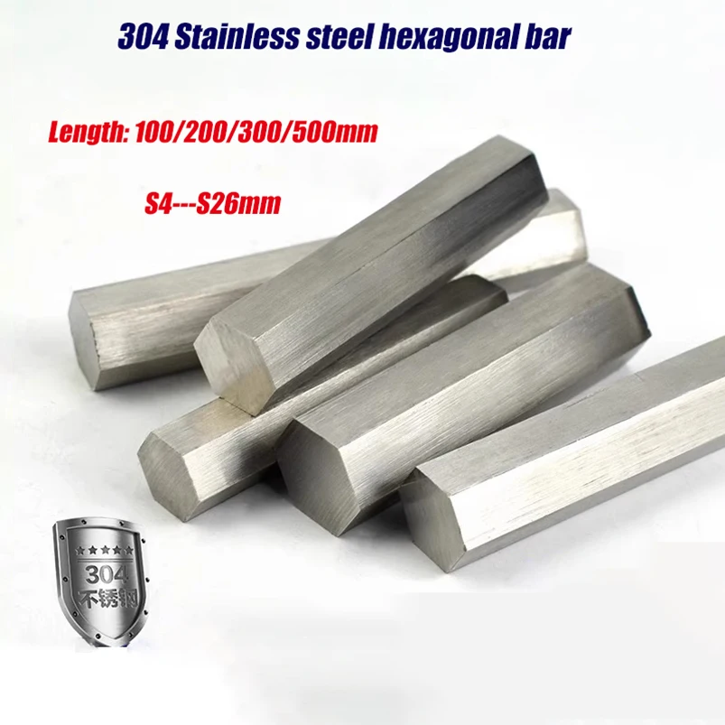 Stainless Steel Hexagonal Bar, 5mm 6mm 7mm 8mm 9mm 10mm 11mm 12mm 13mm 14mm 15mm 16mm 17mm 18mm 19mm 20mm 21mm 22mm 24mm  25mm
