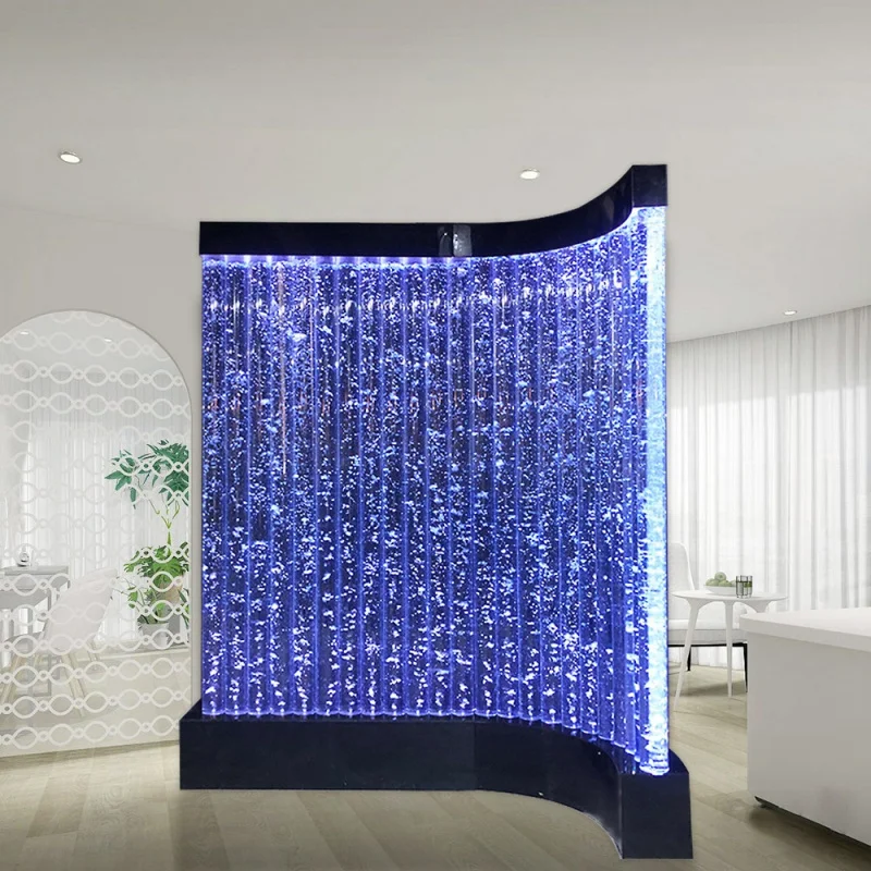 custom.Customized Acrylic LED Curved Bubble Wall Hotel & bar Acrylic Bubble Wall and Hotel Partition