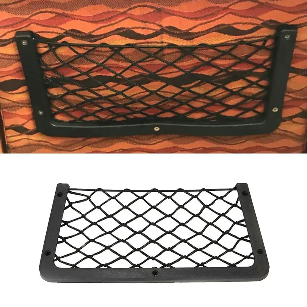 4/1pcs Car Seat Backrest Storage Net Campervan Boat Storage Bag Pocket Organizer 32*21cm Interior Accessories Storage Net