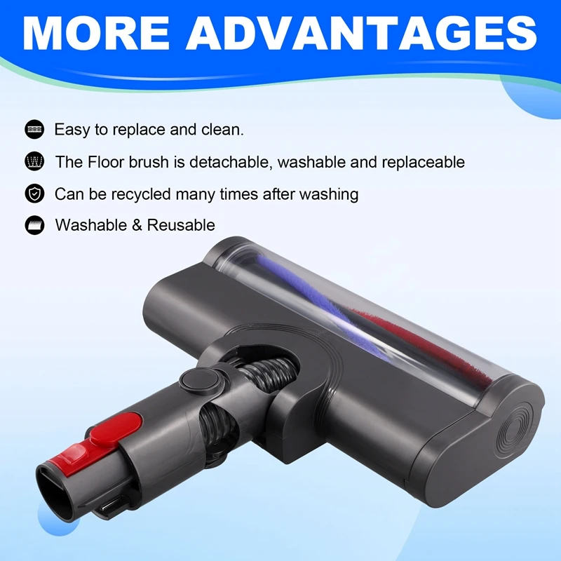 Электрическая напольная головка для Dyson V7, V8, V10, V11 Беспроводная Быстрорежущая Насадка для пылесоса
