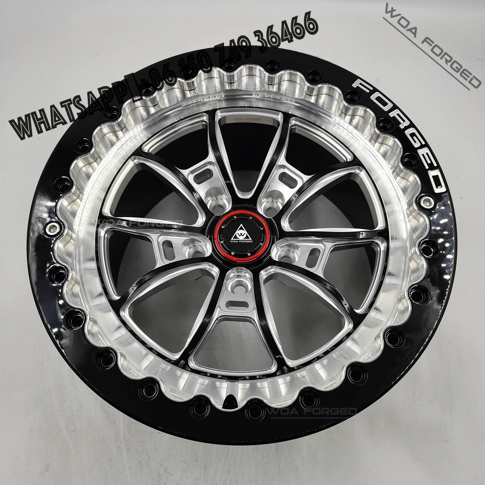 

2 3 Piece Forged Alloy Drag Racing Car Concave Wheel Beadlock 5x114.3 5x120 5x112 15 17 18 Inch Rim for Gtr Bmw Corvette supra