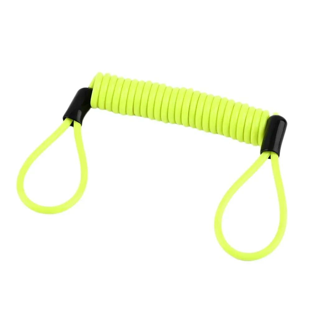 150cm Green Security Anti Thief Motorbike Motorcycle Wheel Disc Brake Alarm Lock & Bag and Reminder Spring Cable image 3