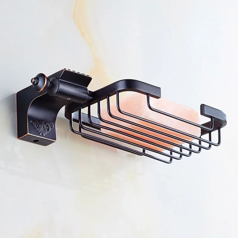 

Vidric Bathroom Accessories ORB Brass Basket Soap Dishes Soap Holder Wall Mounted Soap Case Home Decoration
