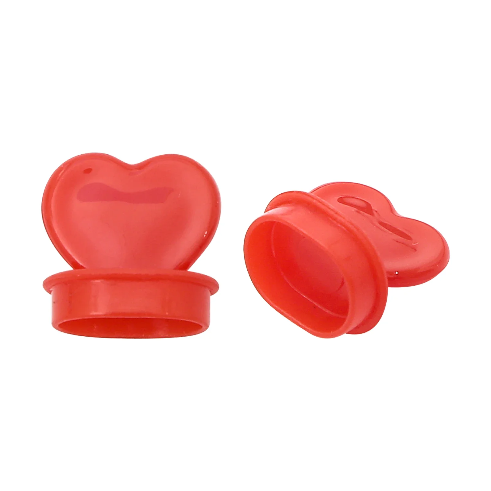 500Pcs Disposable Coffee Cup Lids Stoppers Takeaway Packing Milk Tea Cups Leakproof Plug Injection Caps Heart-Shaped Circle Plug
