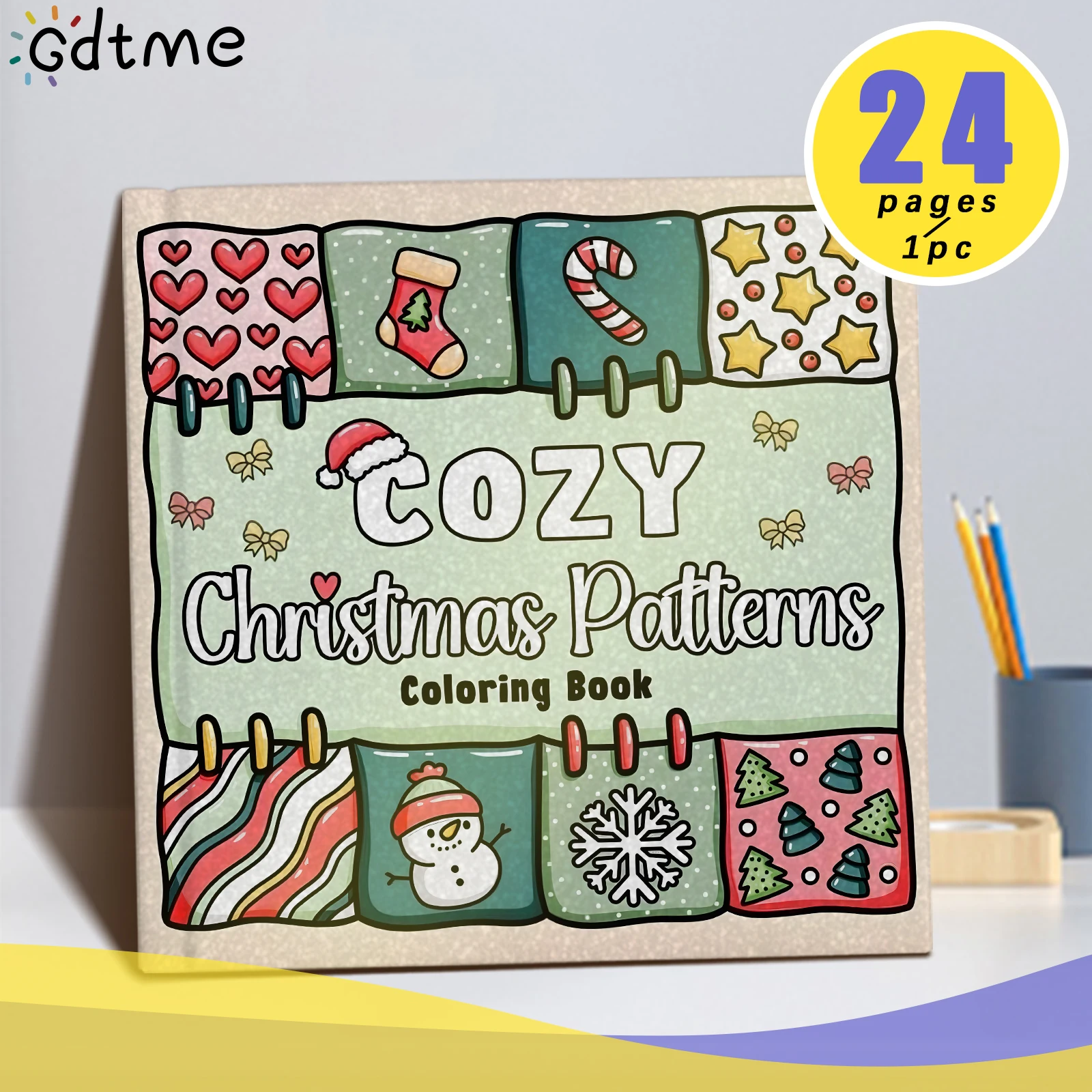 COZY Christmas Patterns Coloring Book For Adults And Teens Feature Christmas Elements To Bring You Warm Moments Christmas Gifts