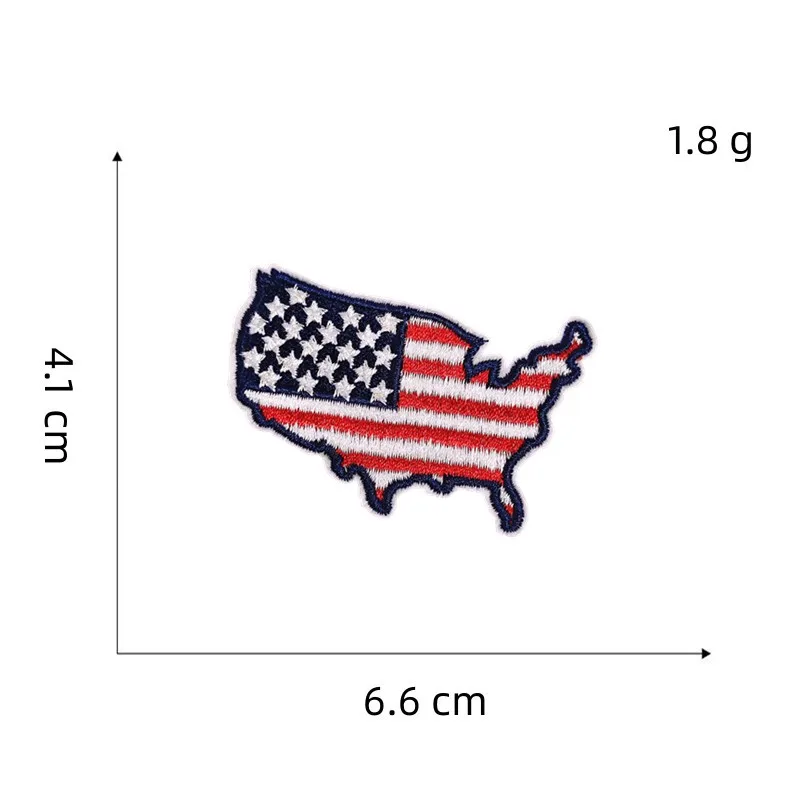 12 Pcs Independence Day Embroidery Patches American Flag Embroidered Sew Applique Repair Patch for Clothing Hats Jeans Jackets