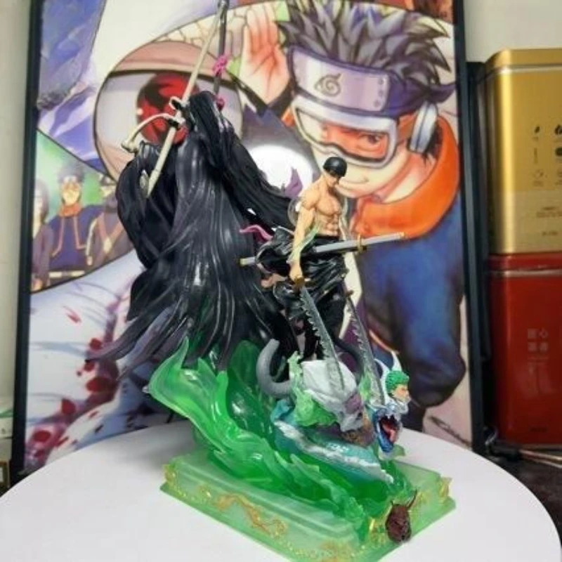 

26cm One Piece Anime Figure Roronoa Zoro Peripheral Model Double-headed Statue Desktop Decoration Ornaments Birthday Gifts Toys