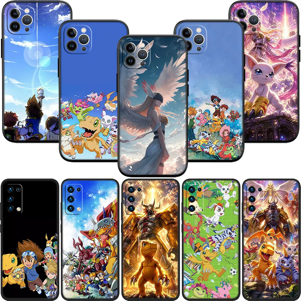 MN15 D-Digimons Shell Phone Case for Samsung Galaxy S20 S21 S22 Ultra FE Plus A21S A22 A24 A25 A26 A30 A30S A31