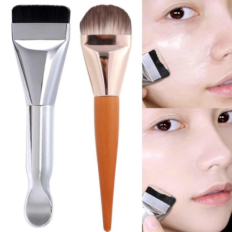 Ultra Thin Foundation Brush Lightweight and Thin Face Contour Brush Flat Contour Brush Blending Foundation Cream Makeup Brushes
