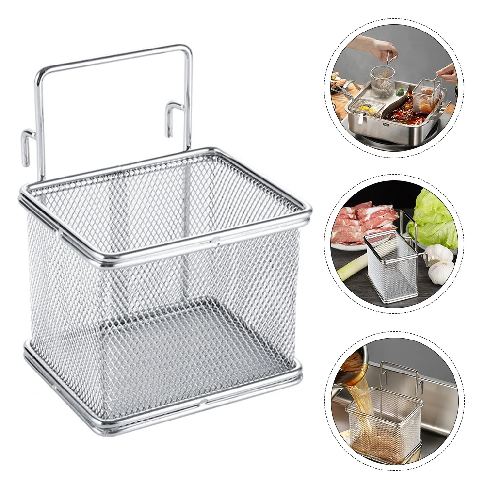 Hot Pot Hook Slip Through The Net Hot-pot Strain Basket Filtering Hanging Mesh for