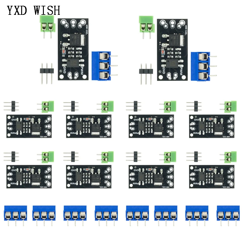 10pcs FR120N LR7843 AOD4184 D4184 Isolated MOSFET MOS Tube FET Module Replacement Relay 100V 9.4A 30V 161A 40V 50A Board DIY Kit