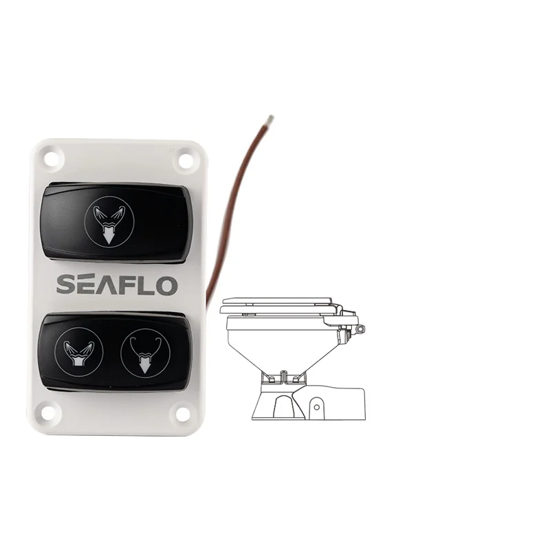 

SEAFLO RV переключатель панели управления унитазом 12V24V электромагнитный клапан яхта аксессуары для цикла туалета
