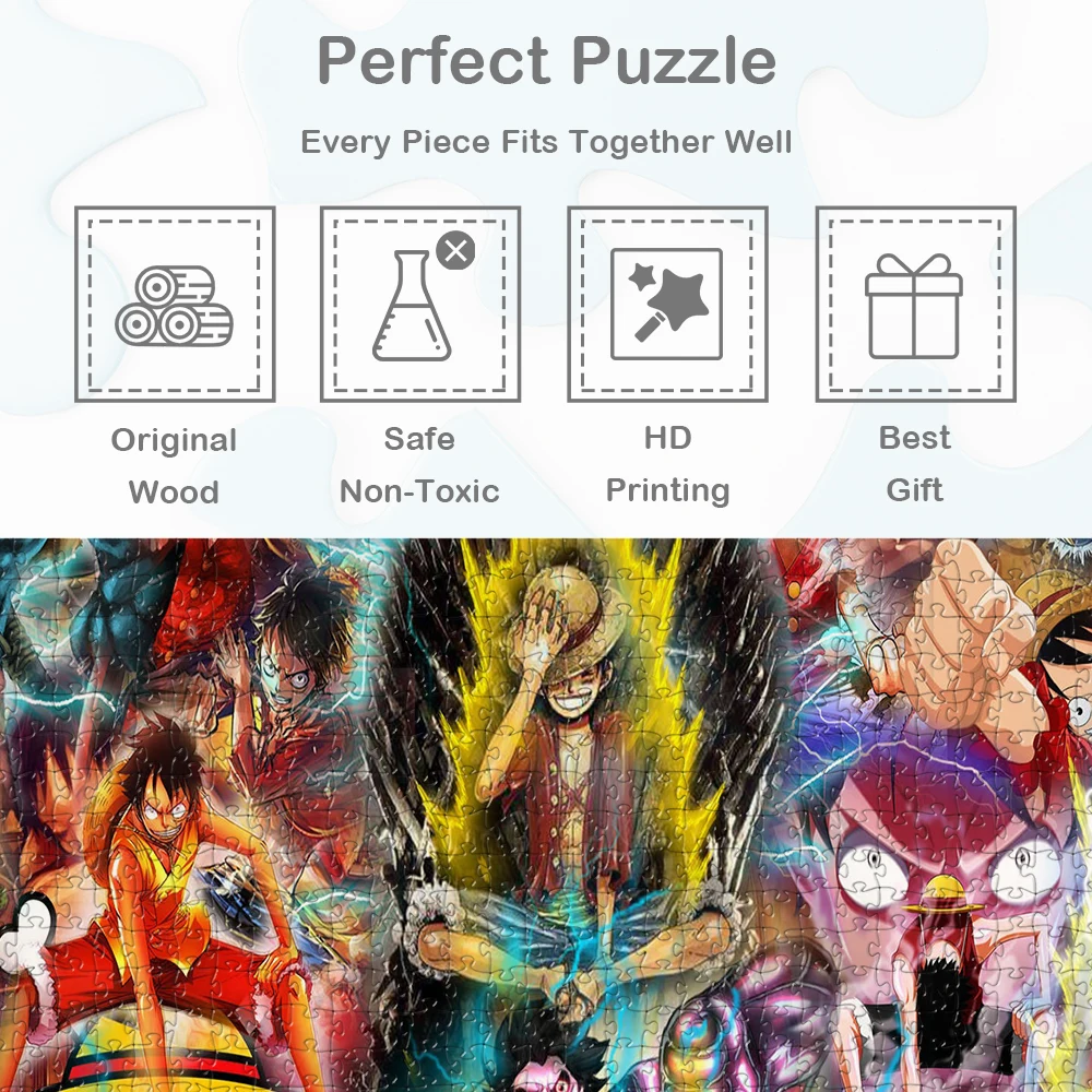 Puzzle con personaggi completi di un pezzo per adulti Fantastico anime Design unico Fai da te Grande gioco di puzzle Giocattoli Regali per bambini Adulti