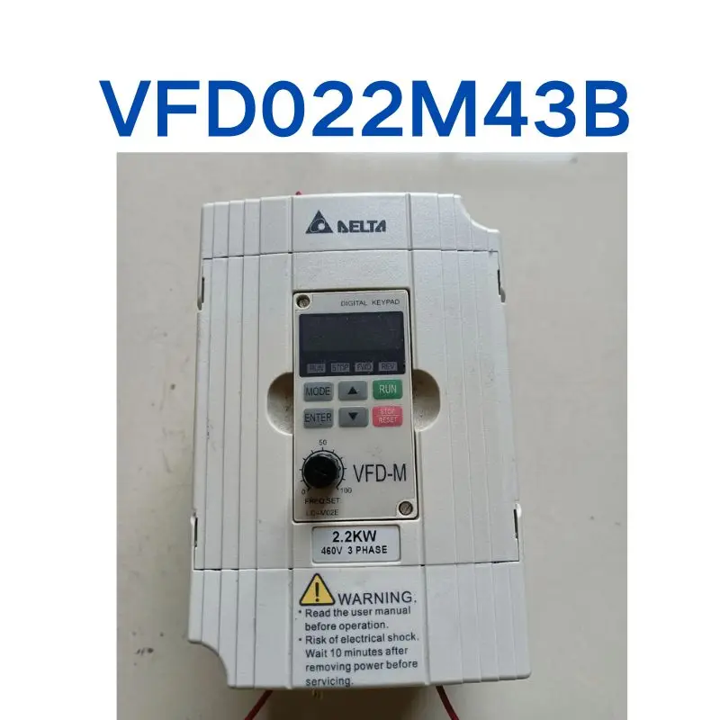 Used VFD022M43B 2.2KW frequency converter tested OK, function intact