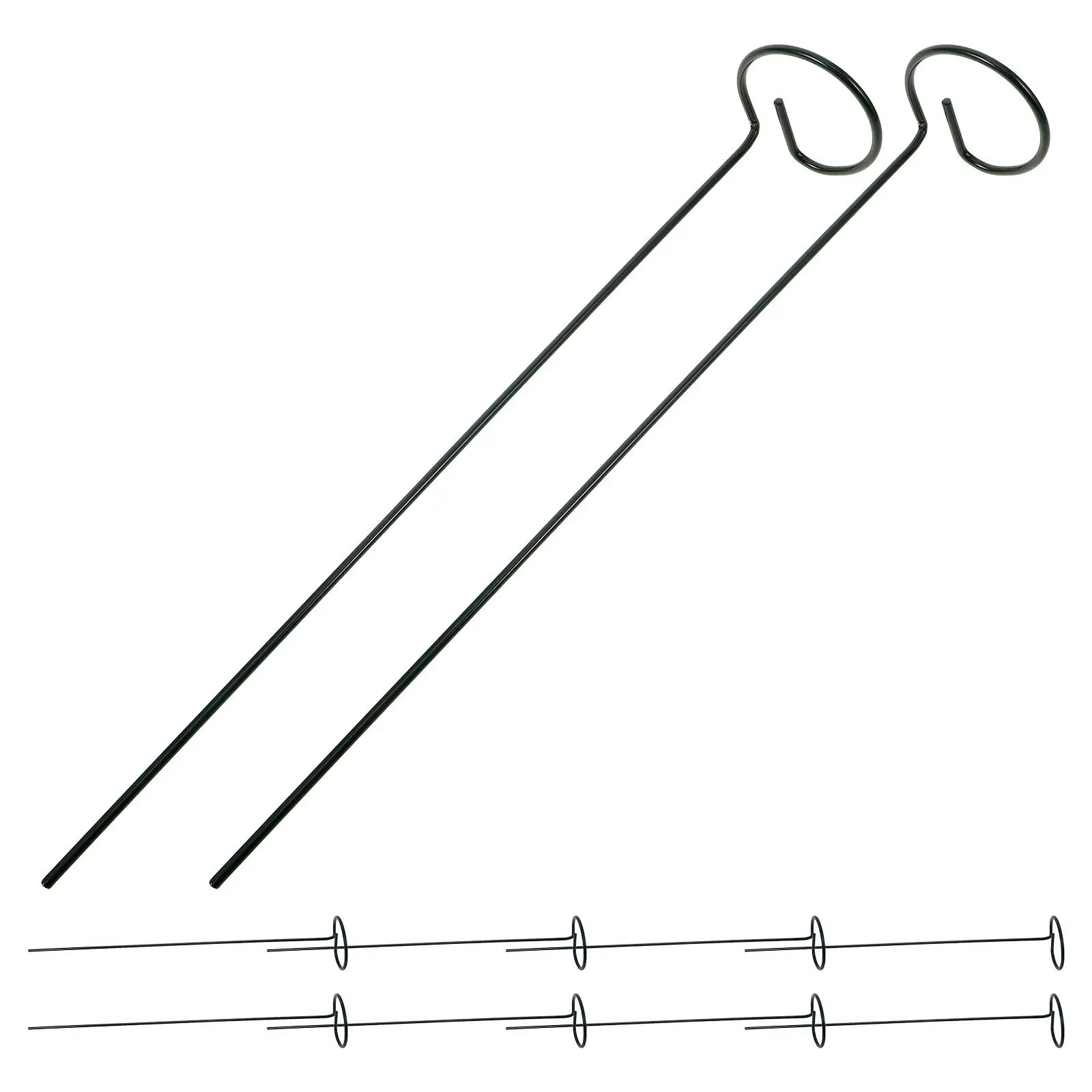 

8Pcs Strong Iron Plant Support Stakes for Climbing Plants Indoor Outdoor Garden Potted Plants Vine Support Trellis Frame Plant