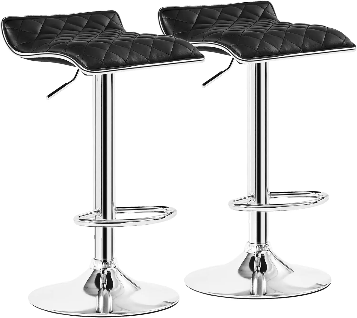 

Adjustable Bar Stools Set Of 2, Bar Height Stools For Kitchen Counter