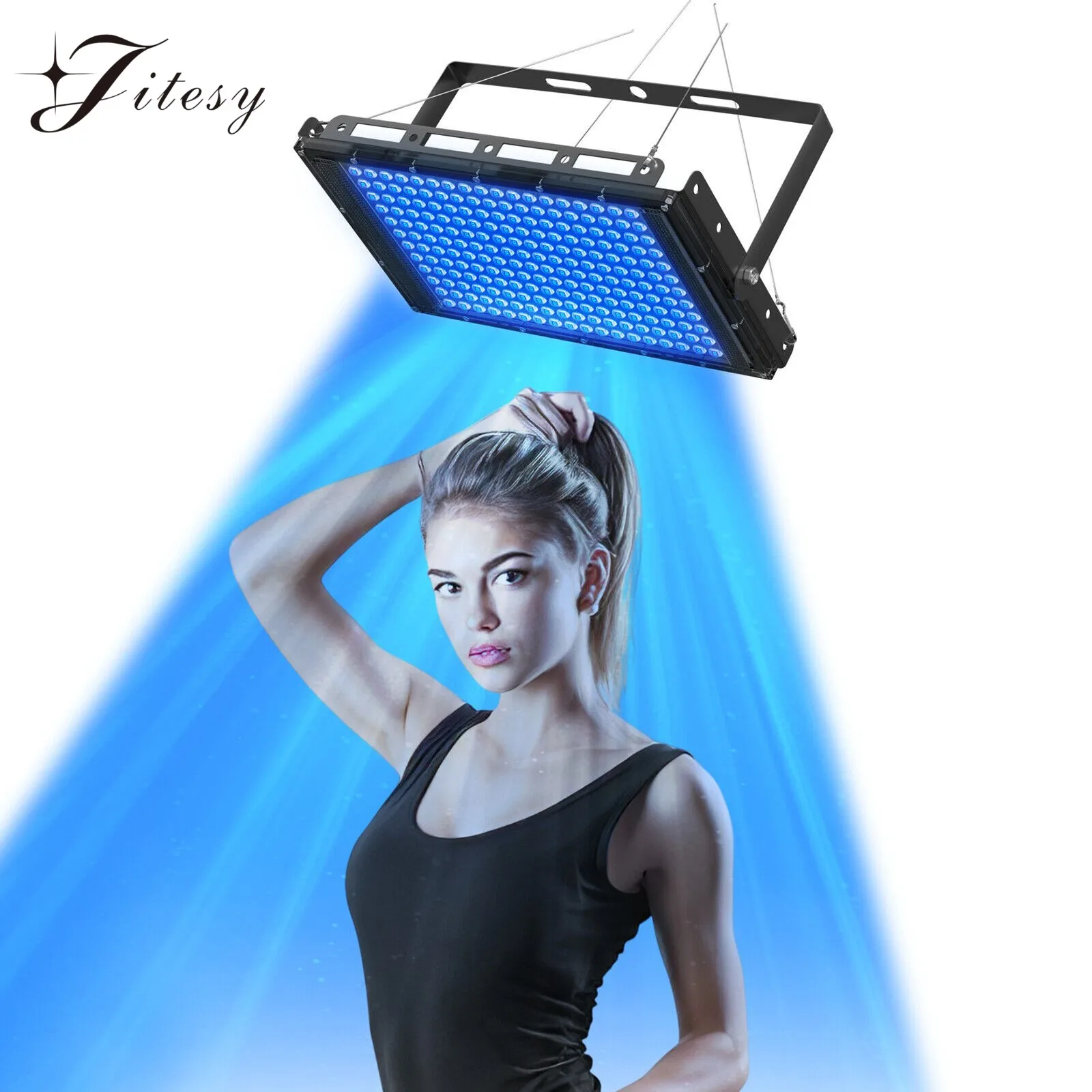 45W UV Face Tanning Lamp 460nm Wavelength 216PCS Blue Light Lamp Professional Solarium Tanning Machine Skin Care