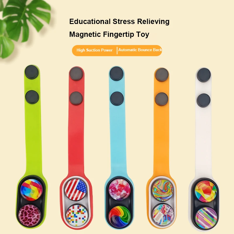 Pop Fidget Anti-Stress Toys For Kids Boys Creative Magnetic Beads Pop Up To Relieve Stress Fingertip Toy For Adults And Children