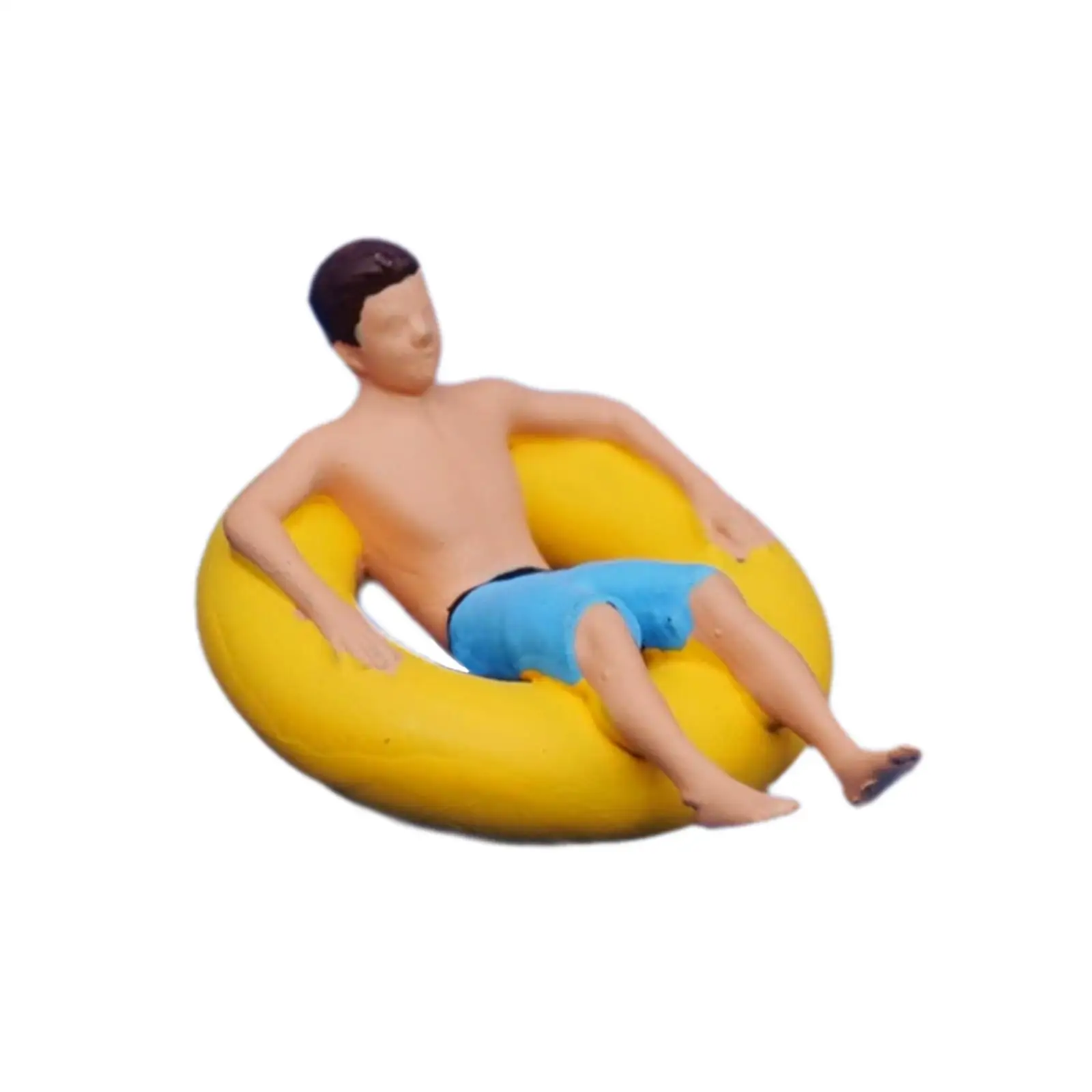 

1/64 Diorama Figure Compact Beach Surfing Scene for Dollhouse And Decoration