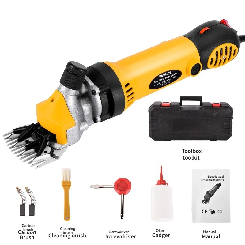 Electric Wool Scissor Trimmer Tool Pet Clipper Sheep Goat Shearing Clippers Electric Wool Trim Scissors Multi-Functional Electr