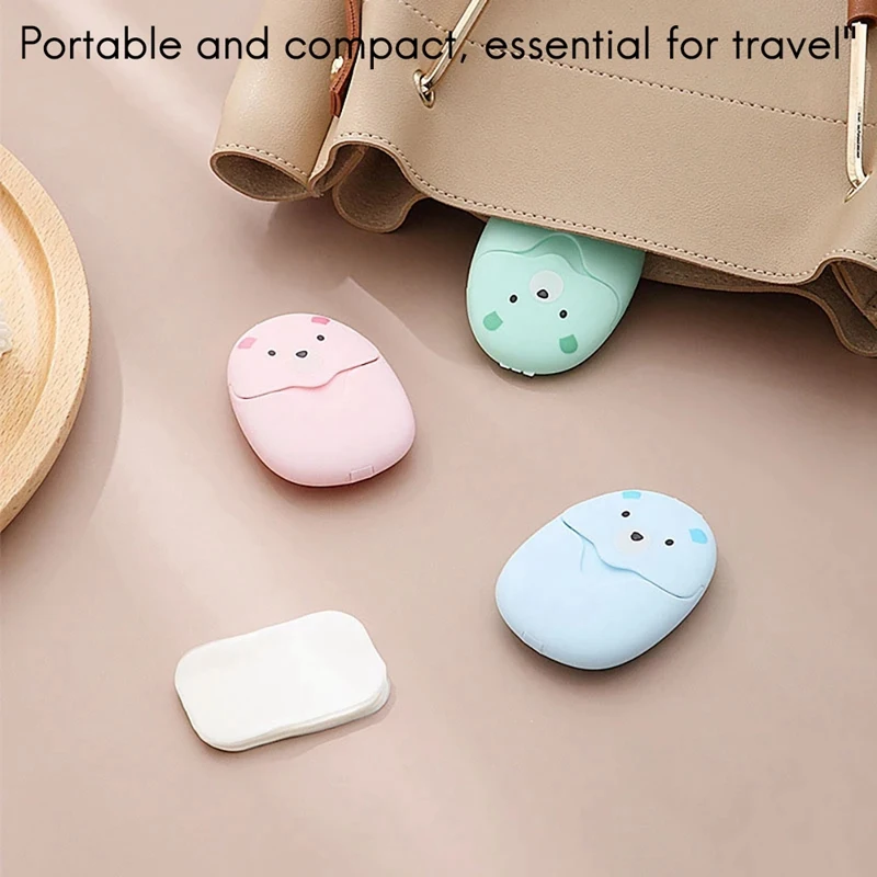 150 Pcs Travel Portable Disposable Boxed Soap Paper Make Foaming Scented Bath Washing Hands Clean Slice Mini Paper Soap