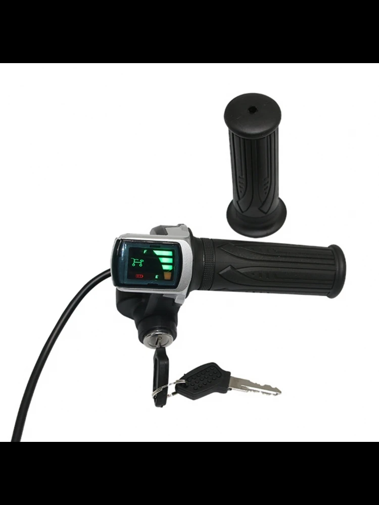 AliExpress DOACT 24V/36V/48V Electric Bike Twist Grip Throttle with LCD Battery Display Electric Bicycle Throttle Grip with Power Indicator