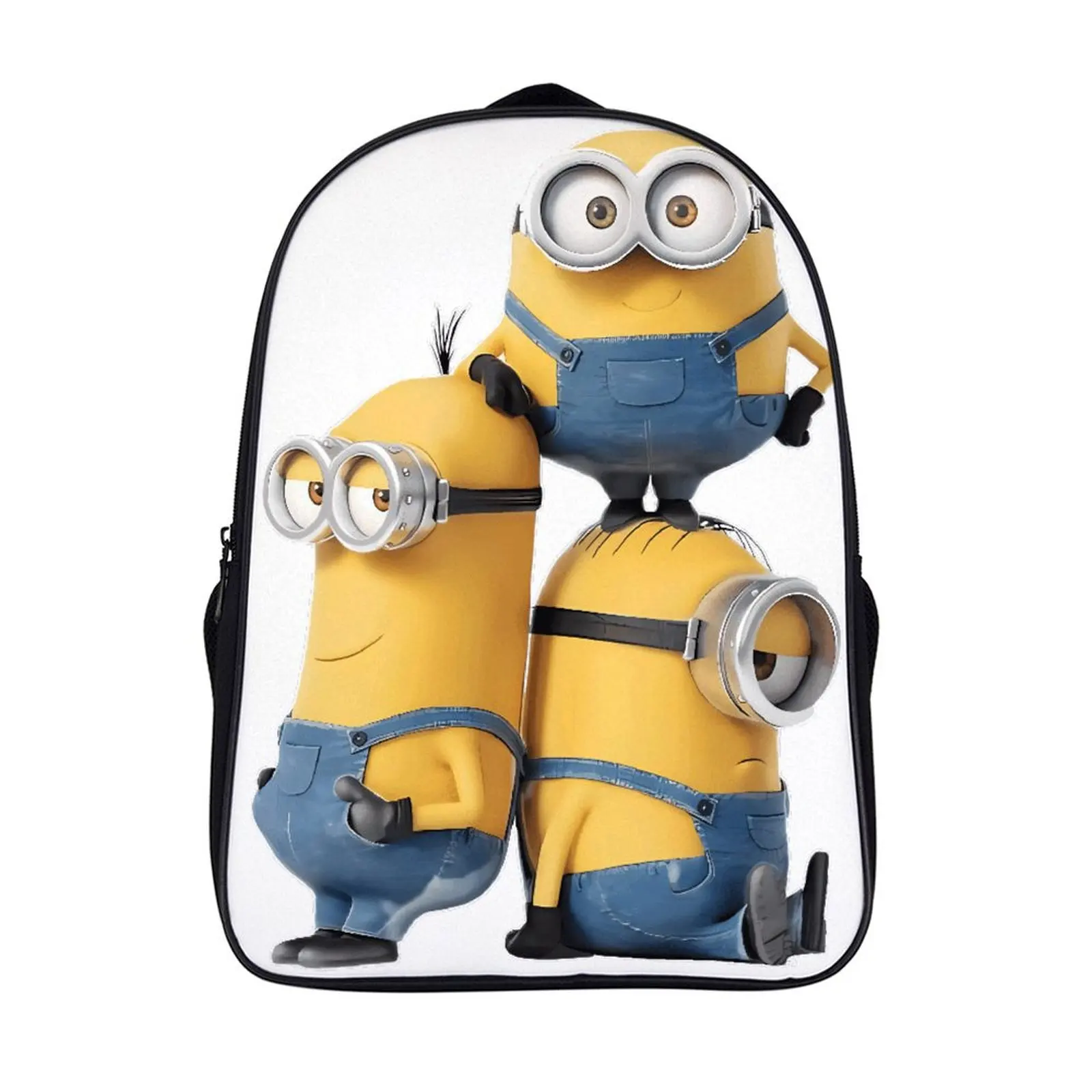 

Fashion Student's Backpack Cartoon Minions School Bag 16 Inch 2 Compartment Backpack Student Schoolbag