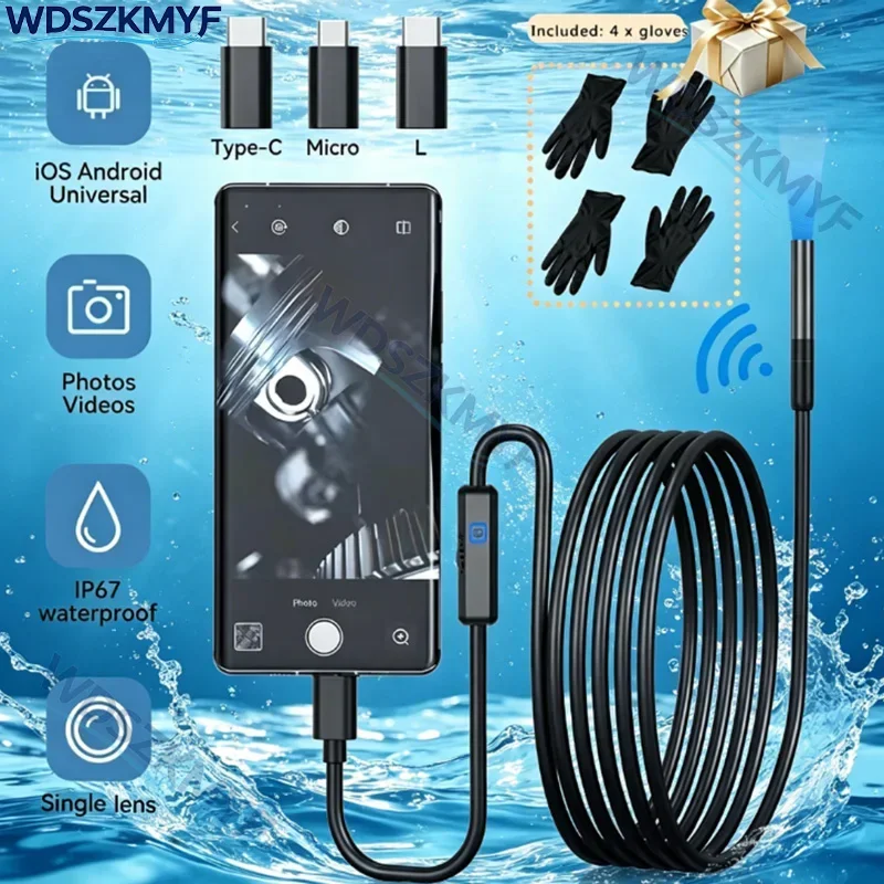 camera-endoscopica-flexivel-de-lente-unica-de-8mm-a-prova-d'agua-de-alta-definicao-com-164-pes-de-comprimento-maximo-para-inspecao-de-telefones-android-e-ios-com-presente