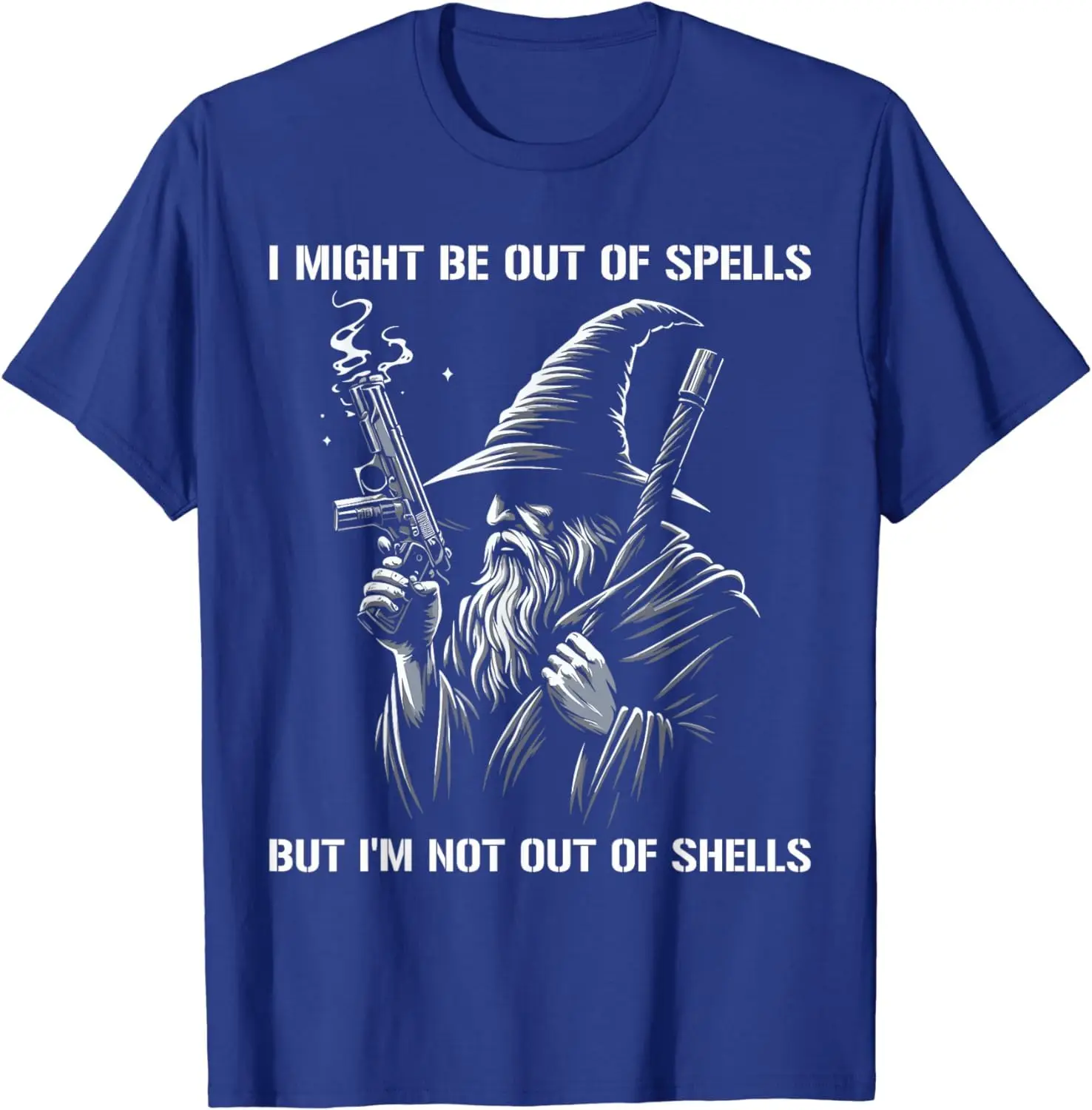 I Might Be Out Of Spells But I'm Not Out Of Shells Funny T-Shirt For Men Women Summer Tees Cotton Luxury Brand Vintage Oversized