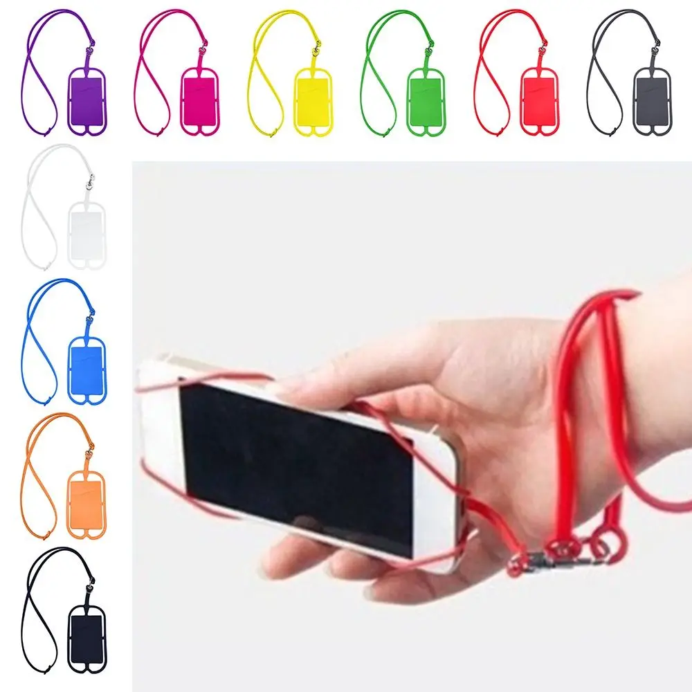Universal Phone Lanyard Anti-lost Lanyard Grip Silicone Cell Phone Lanyard Holder For Smart Mobile Phone Phone Sleeve