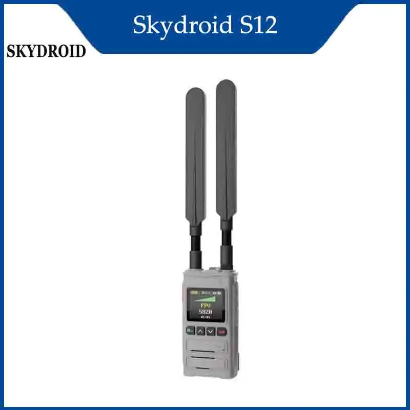 

Skydroid S12-8G Drone Detector 8GHz 3km-5km Range with 6000mAh Battery Support Russian English Handheld Drone Alarms RC Parts