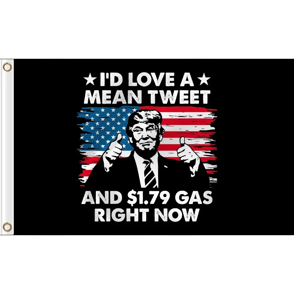 2x3ft 90x150cm CUSTOM I'D LOVE A MEAN TWEET Banner FLAG