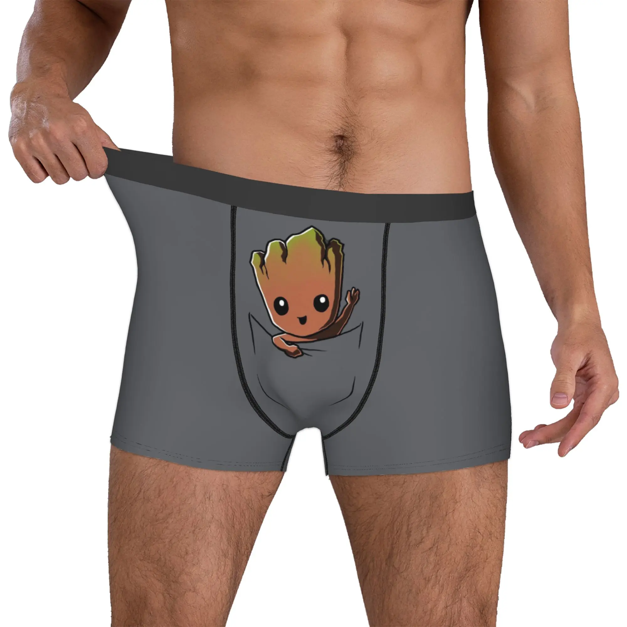 Custom G-Groot Comic Boxer Shorts For Men 3D Print  Underwear Panties Briefs Soft Underpants