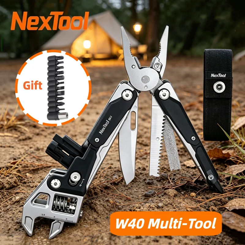 nextool-walker-w4-pince-a-molette-reglable-13-en-1-couteau-multi-outils-tournevis-scie-outil-manuel-pour-la-reparation-a-domicile-et-le-kit-de-camping