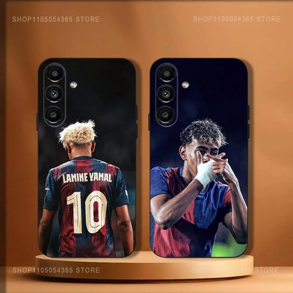 

L-Lamine Yamals No 10 Phone Case For Samsung Galaxy A20,A21s,A22,A31,A32,A52,A53,A72,73,A80 Soft Black Cover