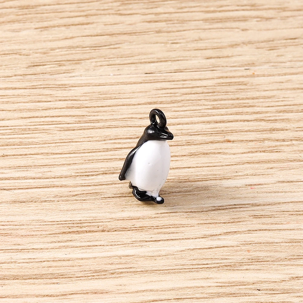 Tusember 5 Stück Anhänger mit antarktischen Pinguinen, passend für Original-Armbänder aus 925er Sterlingsilber, DIY-Schmuck – Detail 1