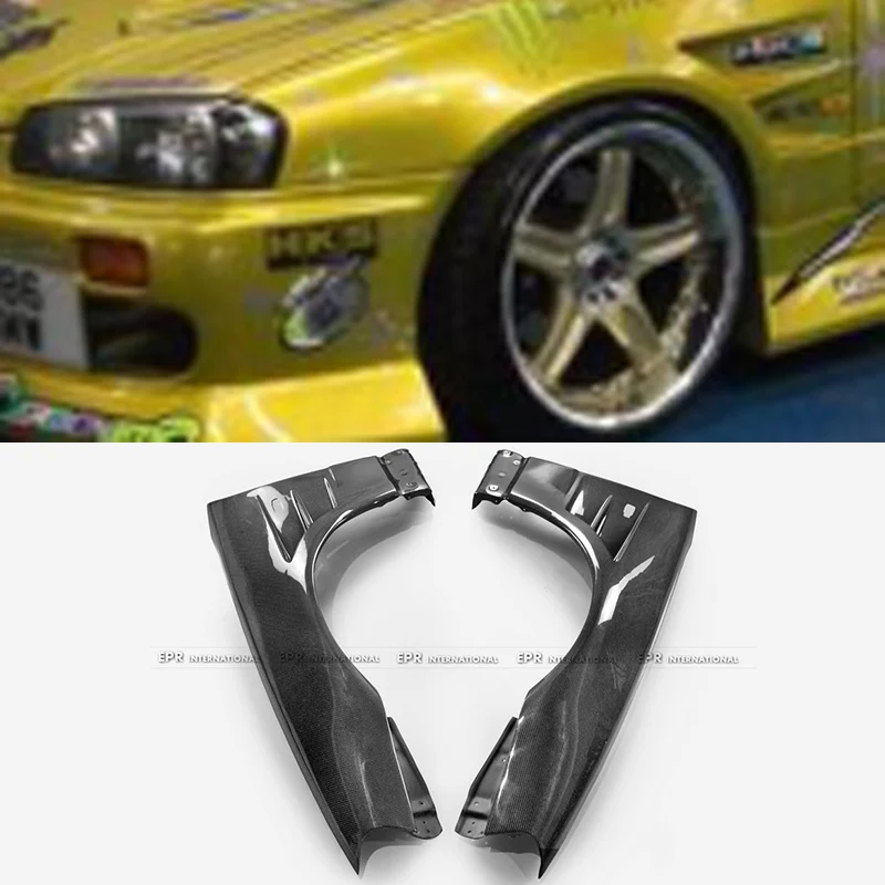 

Для Nissan Skyline R34 GTR BN стиль передние крылья из углеродного волокна/стекловолокна-сменная пара с широким корпусом 1999-2002 гг.