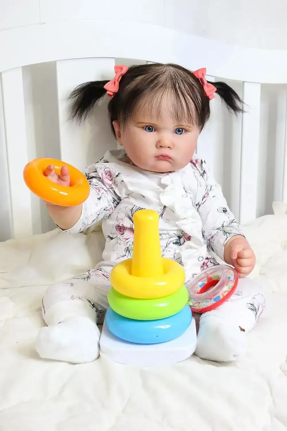 

DLS Customzied Limited Supply 25inch Reborn Baby Charlotte With Hand-Rooted Hair Already Finished Doll Christmas Gift