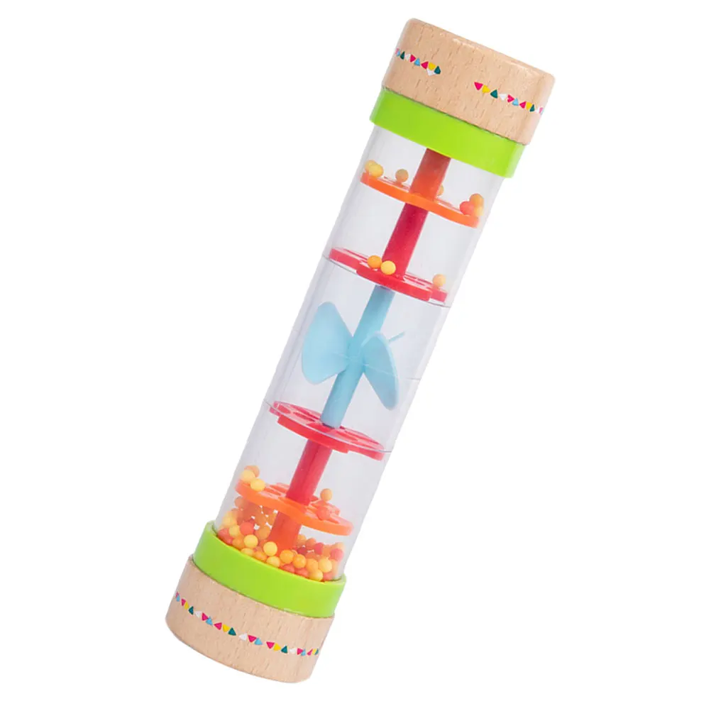 

1pc Wooden Sound Tube Kids Musical Toys Early Educational Grasping Training Puzzle Shaking Cartoon Visual Auditory Development