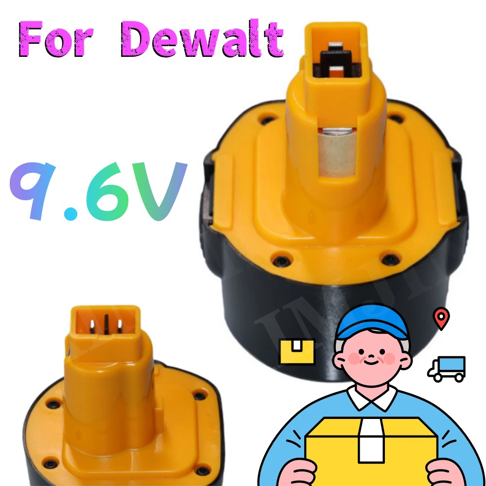 

4800mAh Replacement Ni-MH Battery For Dewalt 9.6V Power Tool Battery DE9061 DE9062 DW9061 DW9062 DE9036 DW911 DW921 DW9614