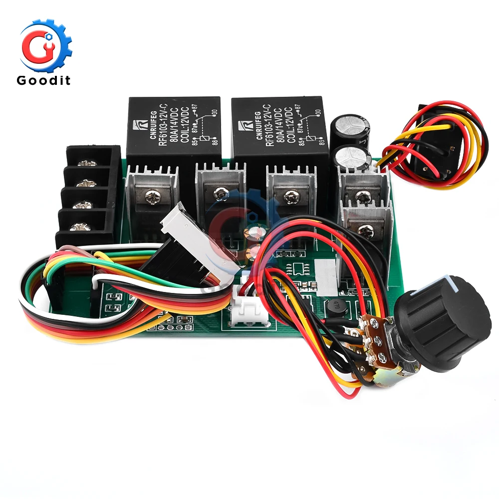 40A PWM Speed Controller DC Motor Digital Display DC10-55V 0~100% Adjustable Drive Module Input MAX 60A 12V 24V 36V 48V