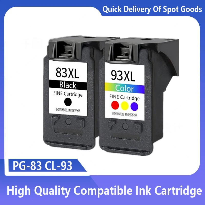 Remanufactured Ink Cartridge Replace for Canon PG83 Black CL93 Color Compatible Printer for E518 E608 E618