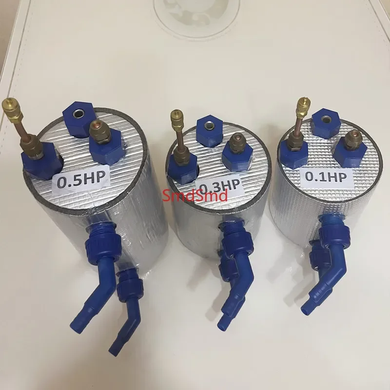 0.1HP 0.3HP 0.5HP Miniature Titanium Tube Evaporator, Fish Tank Chiller, Seafood Titanium Cannon Evaporator, Titanium Bucket