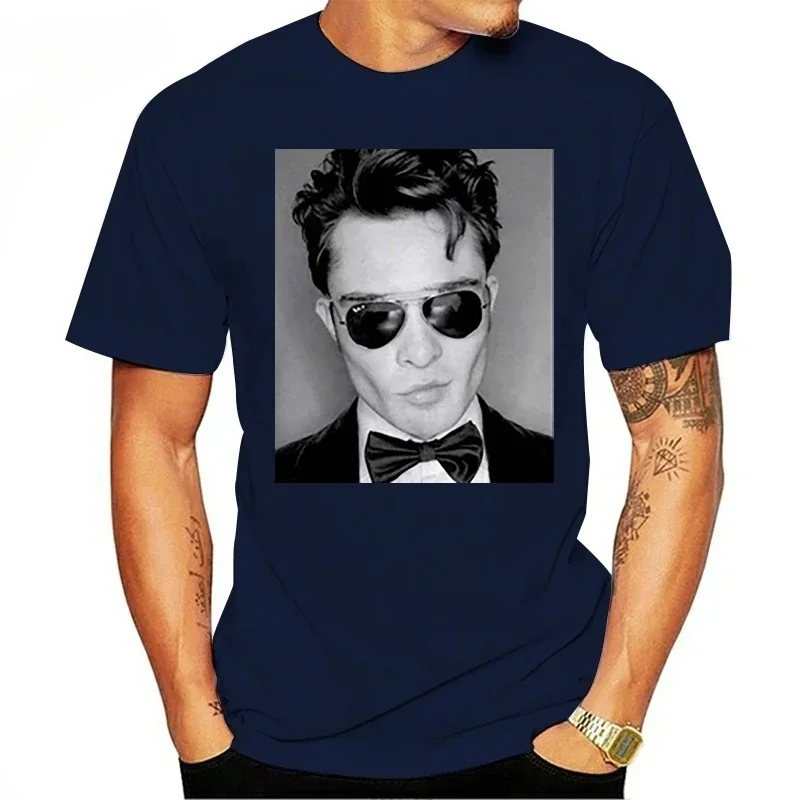 New fashion heavyweight Hot Gossip Girl Chuck Bass Mr Ed Tshirt Comfortable Men'S Black T-Shirt Size S-Xxl Wholesale Tee Shirt