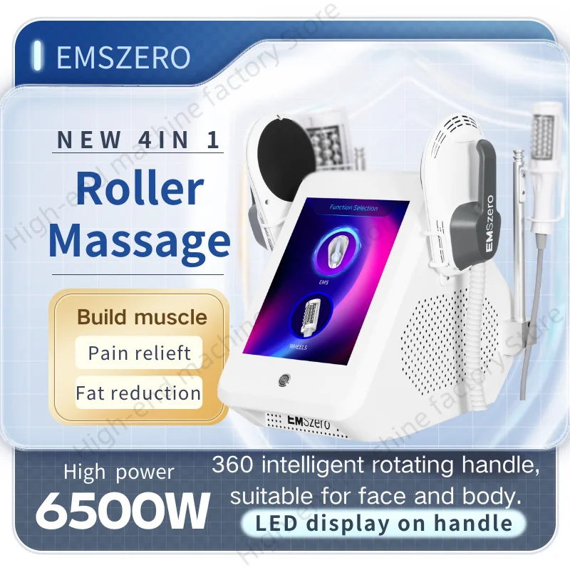 New 4 in 1 9D acuum Inner Ball Roller  EMSzero 360 Degree Rolling Cellulite Massage Body Slimming Machine Weights Loss