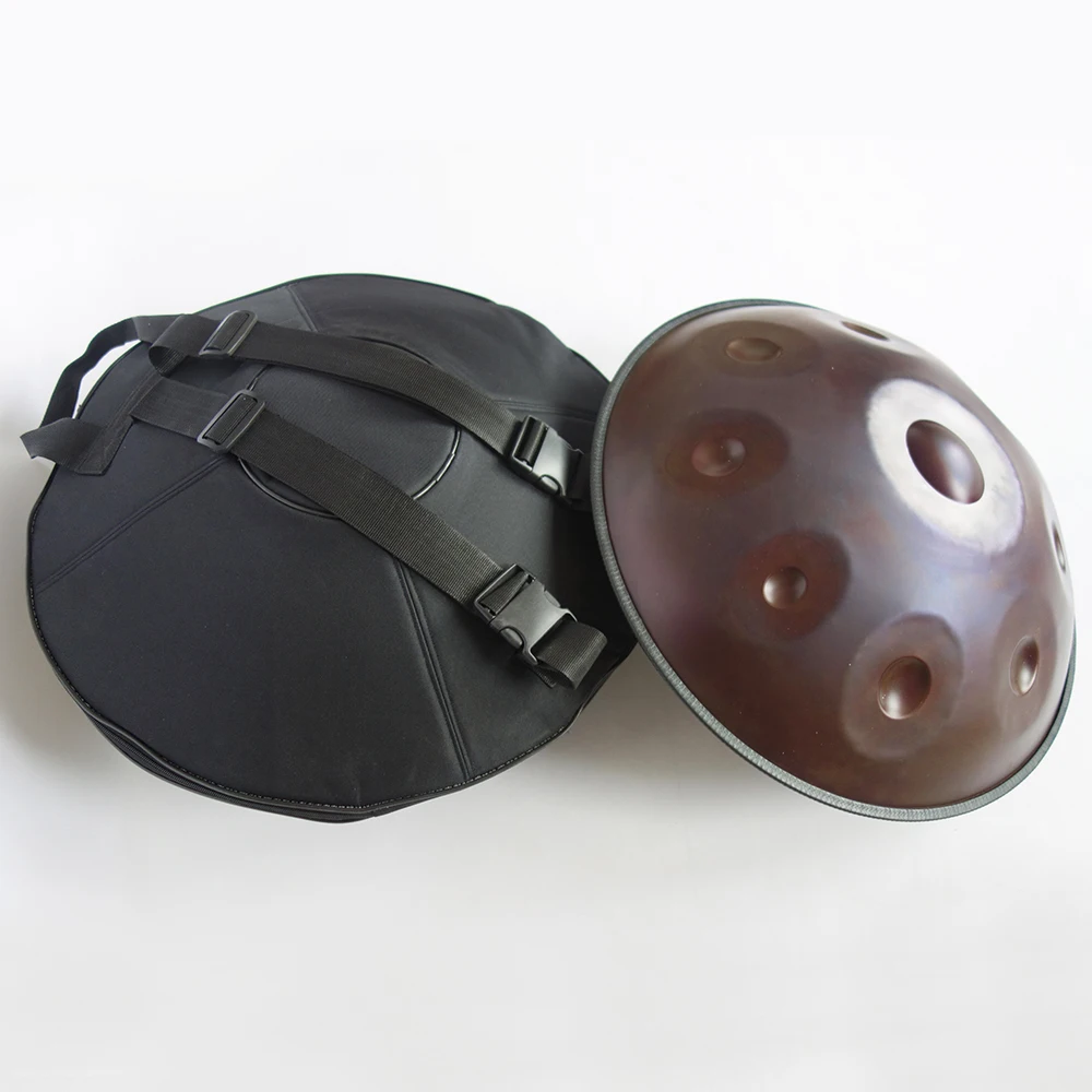 

Красочные коричневые и черные ударные инструменты Handpan с музыкальной шкалой