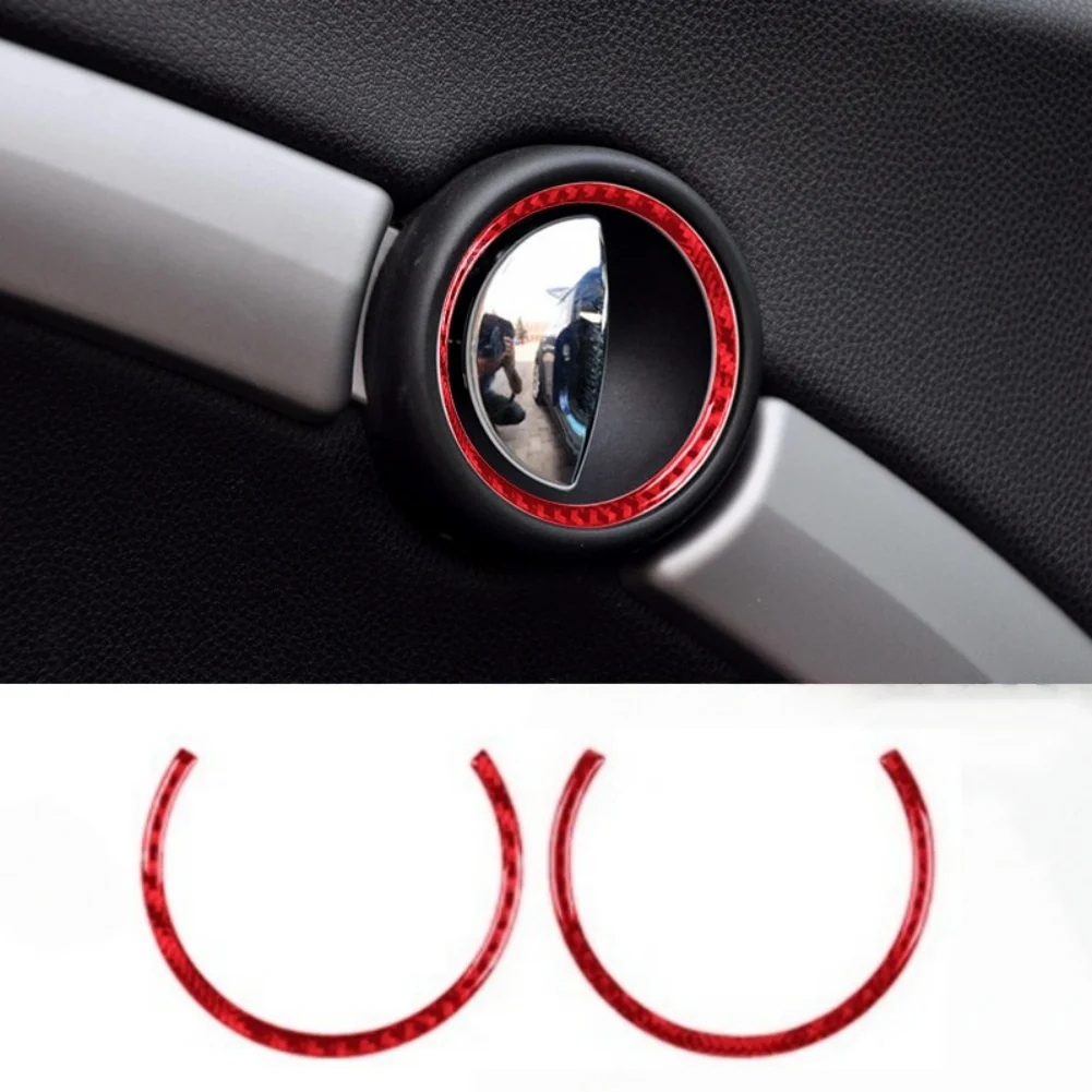 Carbon Fiber Style Inner Door Handle Frame Trim for BMW For MINI For Cooper for r55 R56 R57 2007 to 2010 ABS Build