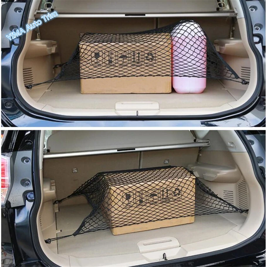 Car Trunk Rear Luggage Storage Container Cargo Mesh Net Molding For Nissan Rogue T32 / X-Trail 2014 - 2023 Interior Accessories