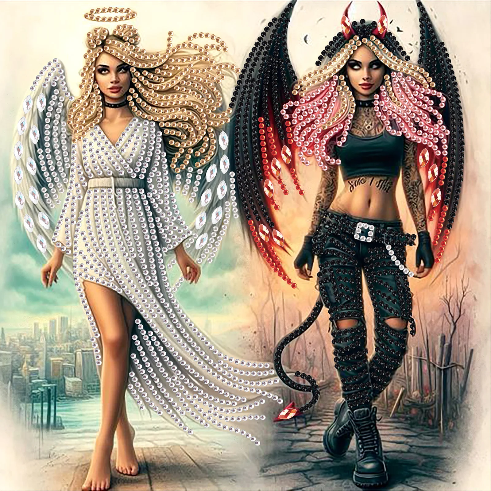 

Набор для рисования бриллиантами специальной формы ангела для взрослых начинающих, набор специальной формы с кристаллами и бриллиантами для украшения стен дома, подарок