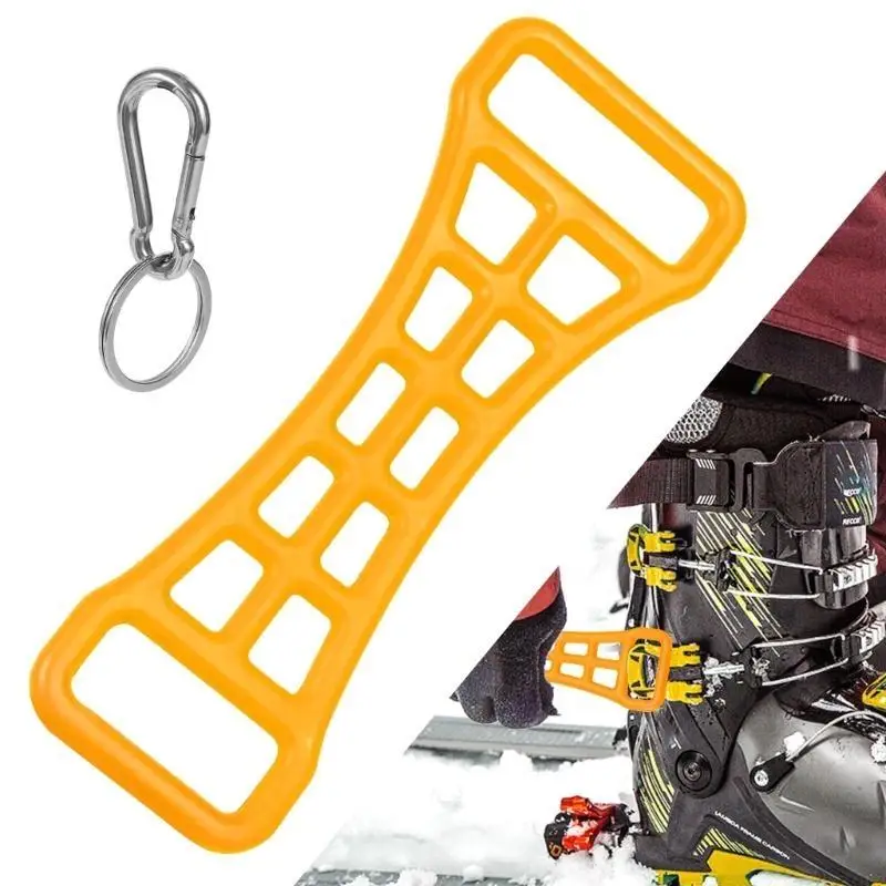 31BE Ski Boot Buckle Lever Tool Multipurpose Tightening Assist Tool Skiing Boot Buckle Extension Aids with Hanging Buckles